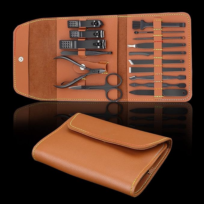 Manicure Set Nail clipper set 16pcs  portable (Stainless Steel)
