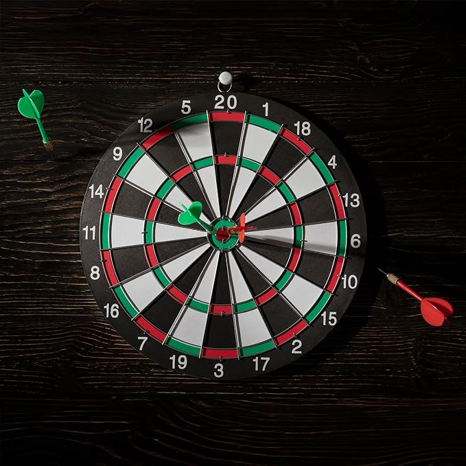 Dartboard Double-Sided Target Board for Adults and Children
