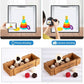 PULUZ Mini Photo Light Box Photography, 25cm/9.8inch Portable Photo Studio Lightbox Folding Dimmable 3 Color Temperature 96pcs LED Light with 6 Dual-Side Color Backdrops
