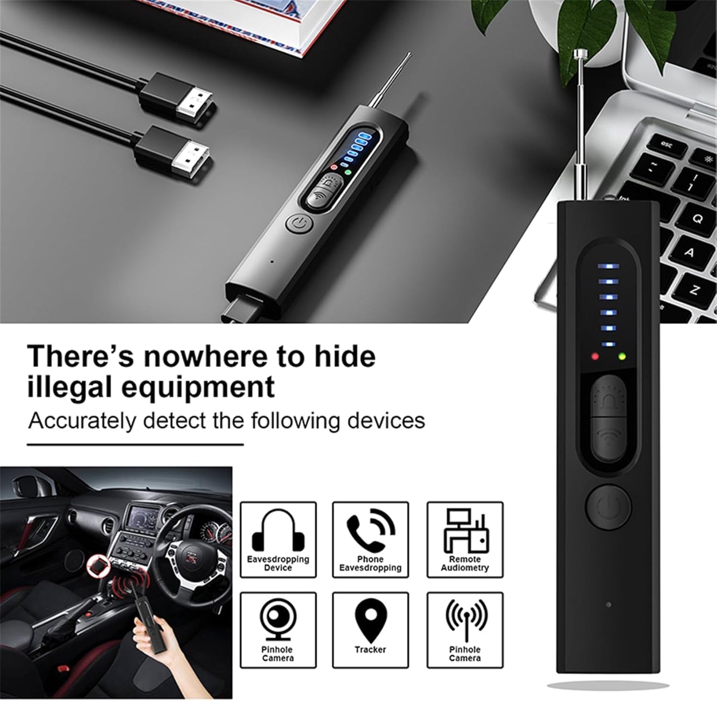 Camera Detector, Spy Camera Detector, Rf Wireless Signal Scanner