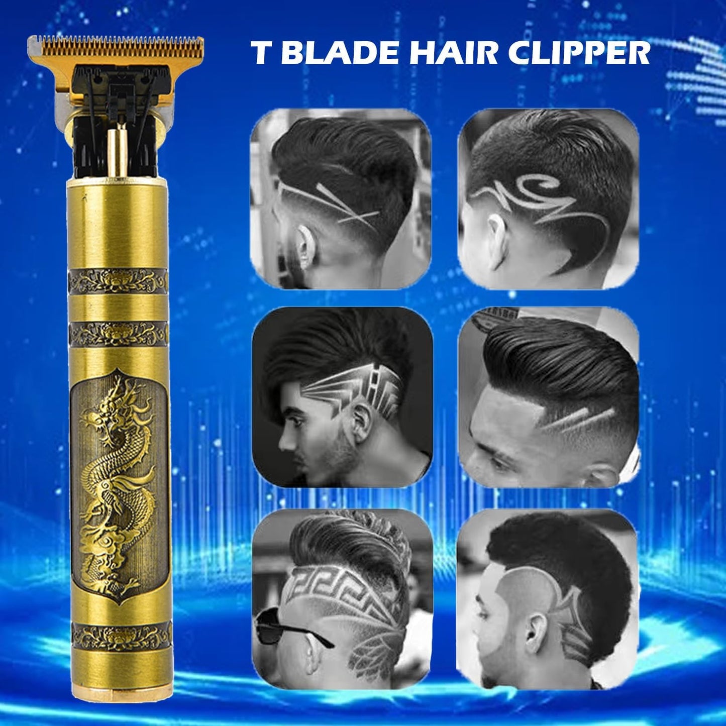 Professional Hair Cutter For Men and Rechargeable  Shaver , Hair Trimmer Machine black color