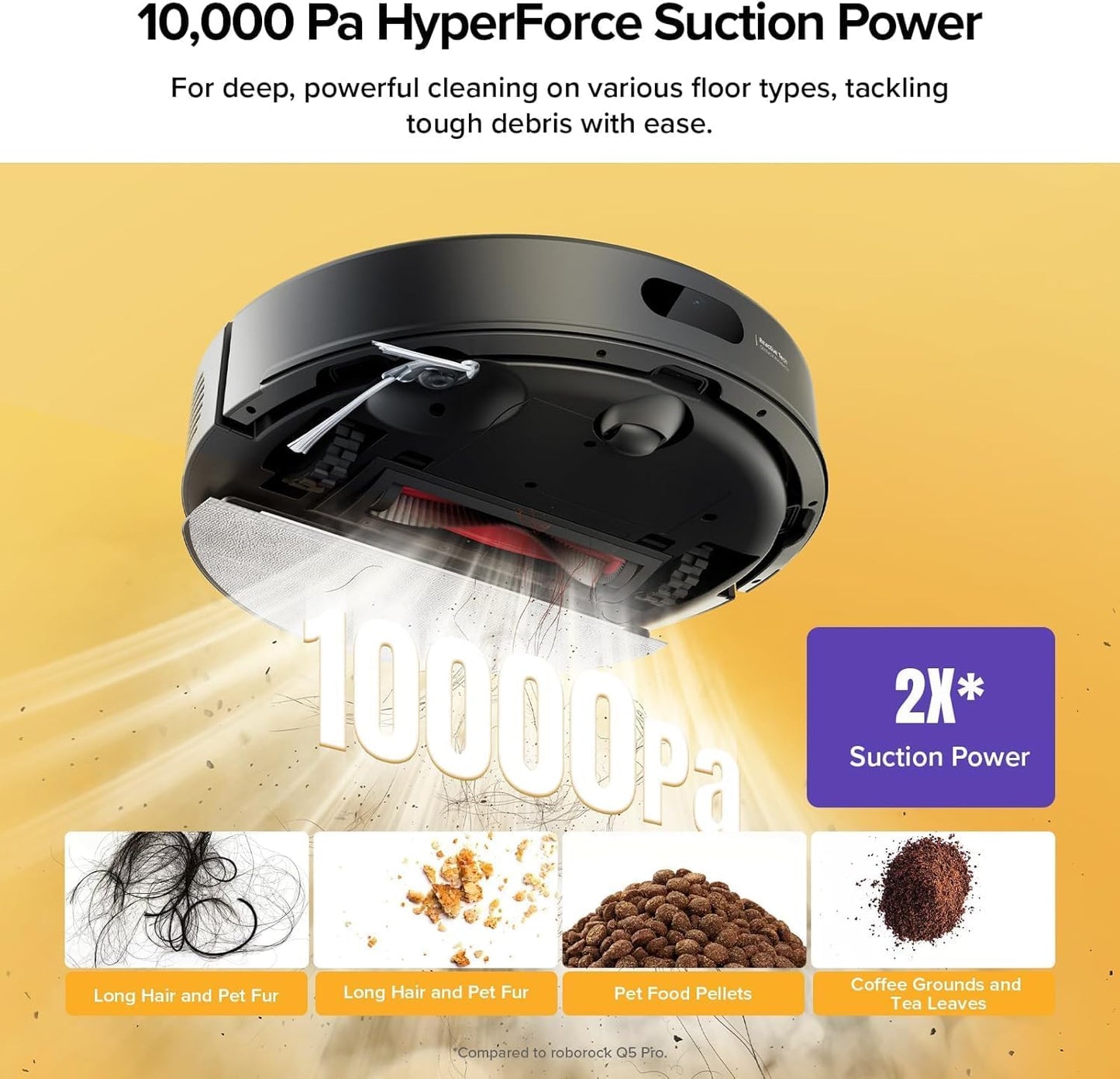roborock Q7 TF+(Upgraded from Q5 Pro+) Robot Vacuum and Mop, 7 Weeks Self-Emptying