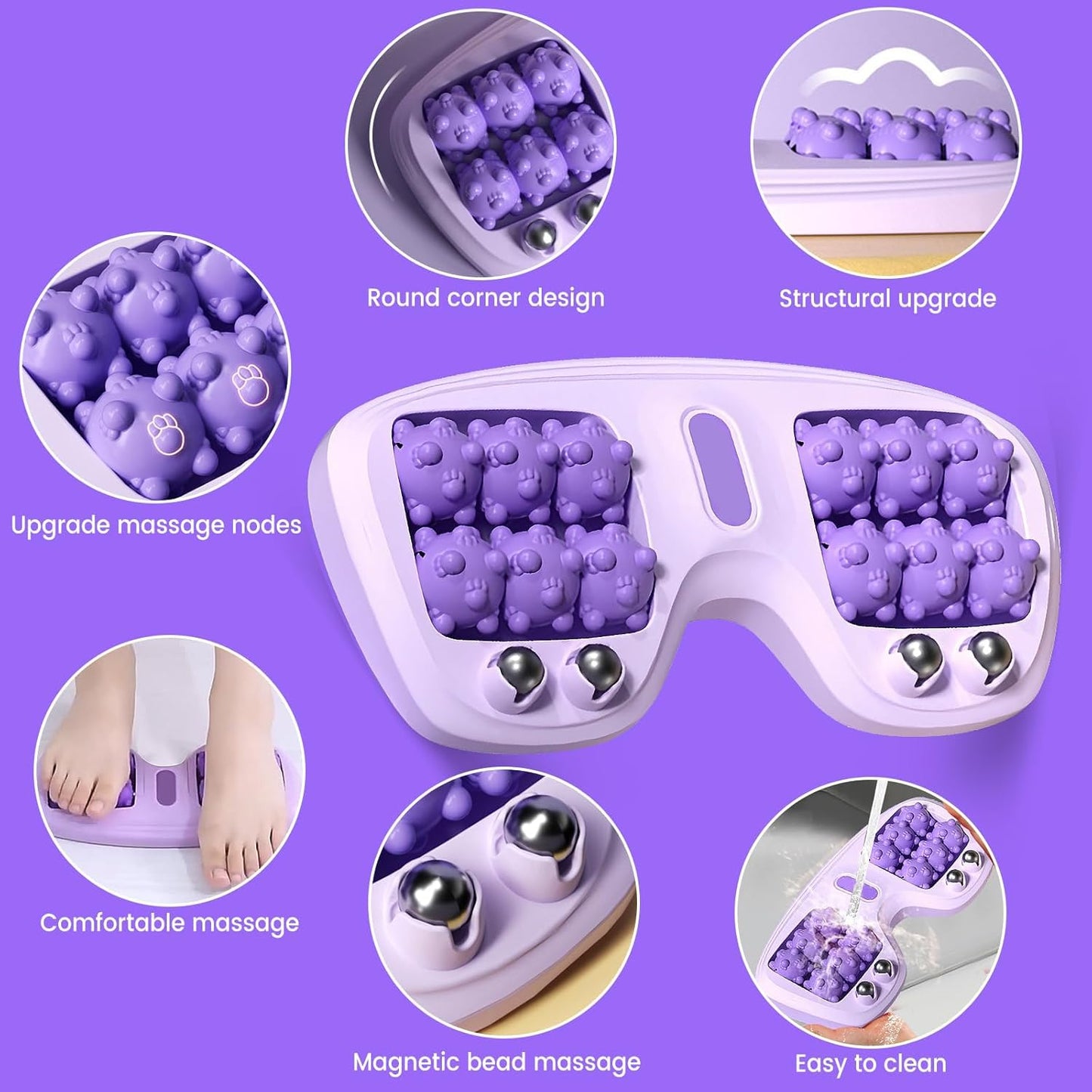 Double Roller feet Massager, Relieve Pain