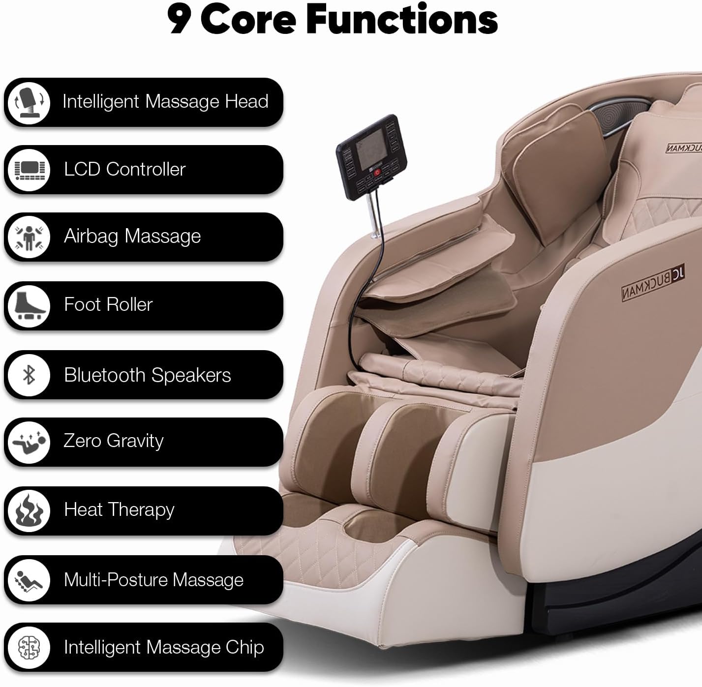 Full Body Massage Chair Recliner with 6 Auto Programs