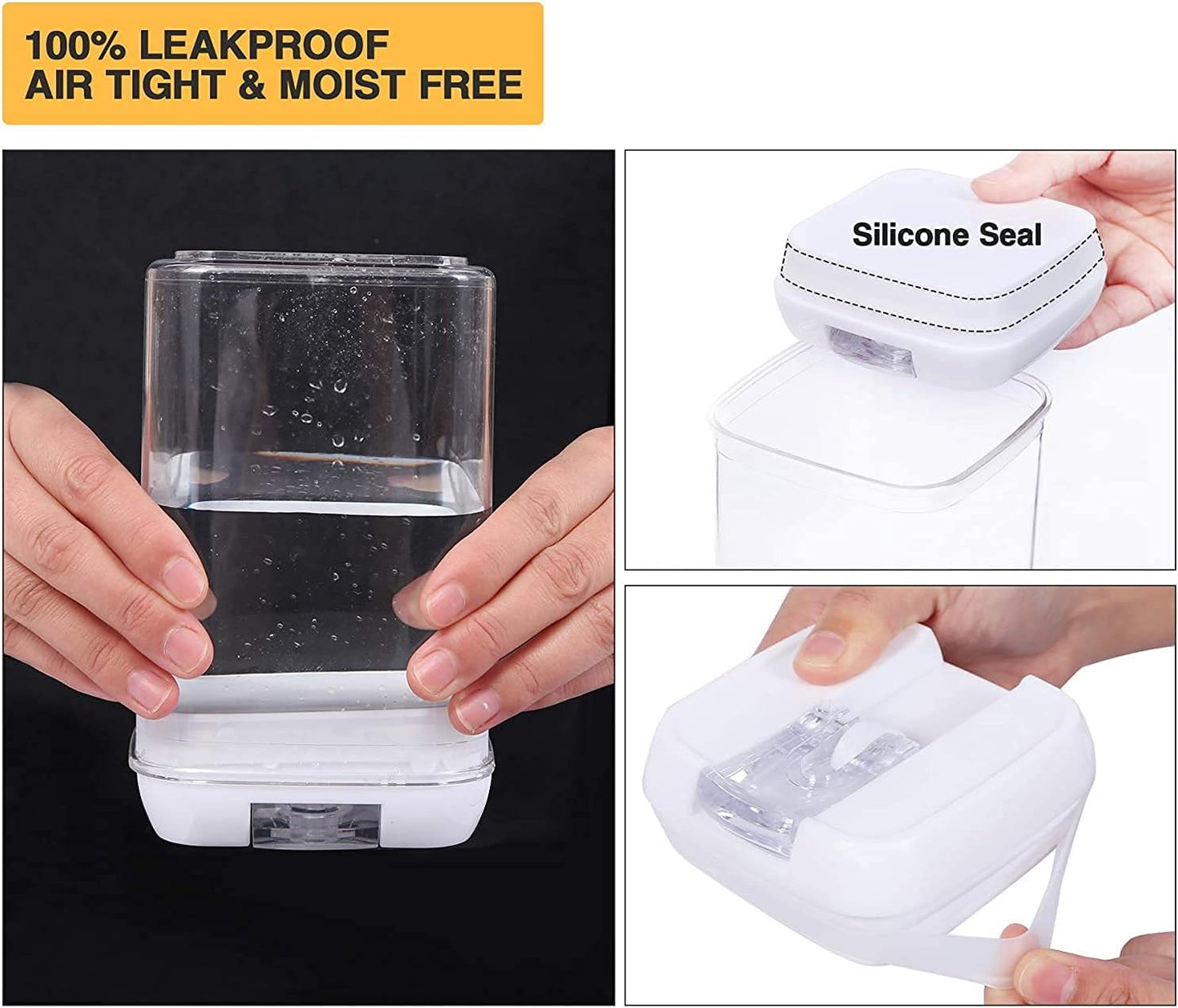Airtight 7 pcs Food Storage Containers unbreakable