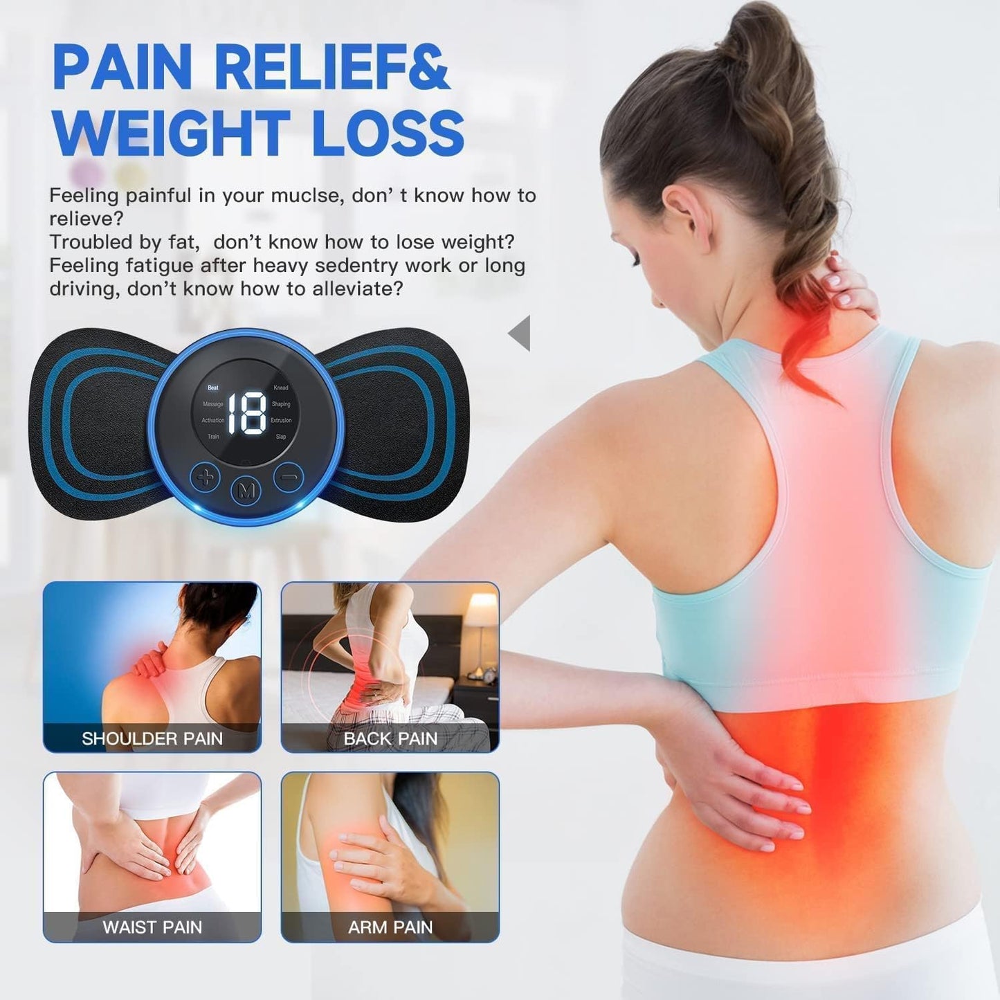 2 Sets Mini Massager , Portable Electric Body