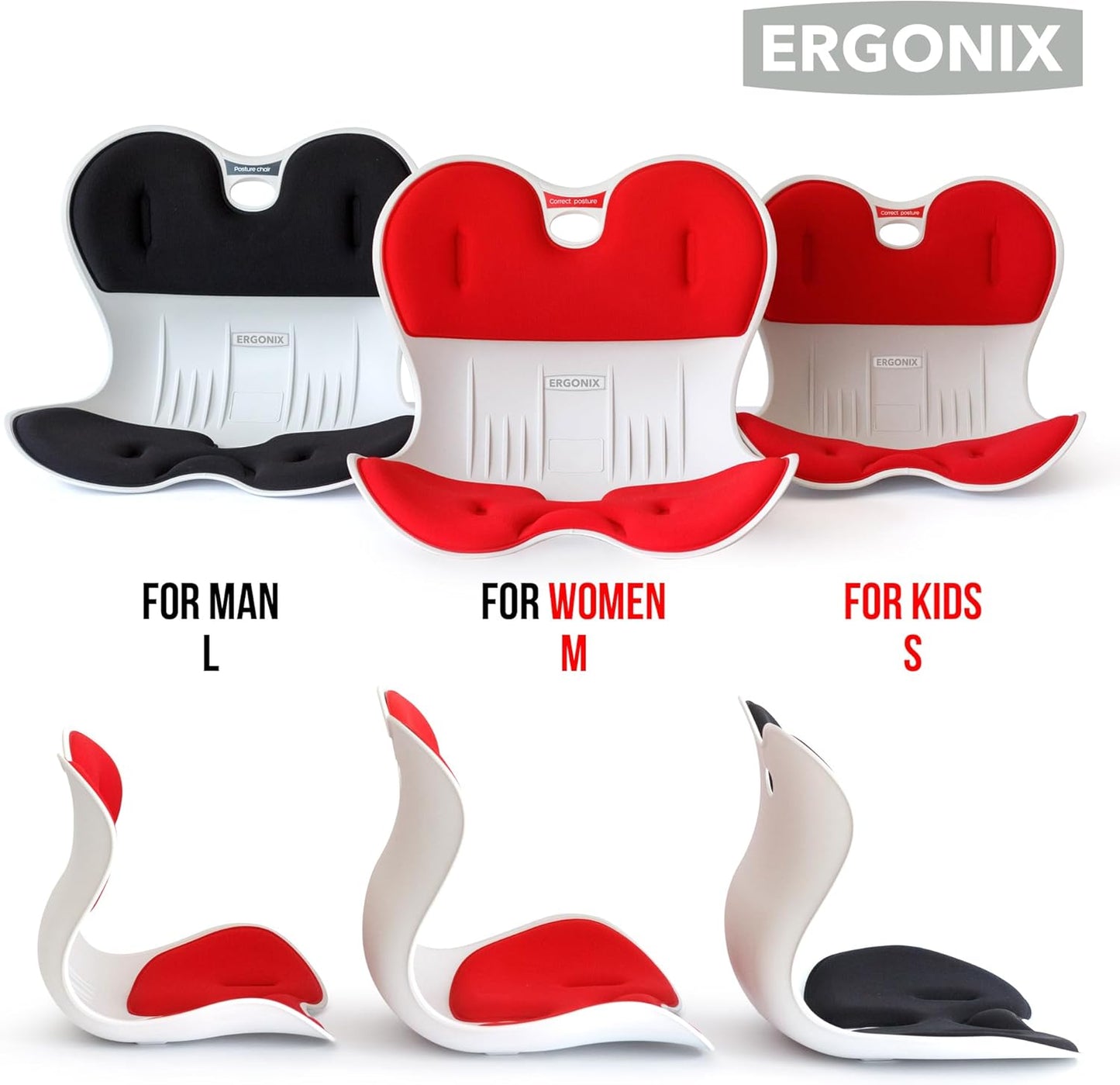 Lumbar Support Posture Corrector seat pad Chair for Adults