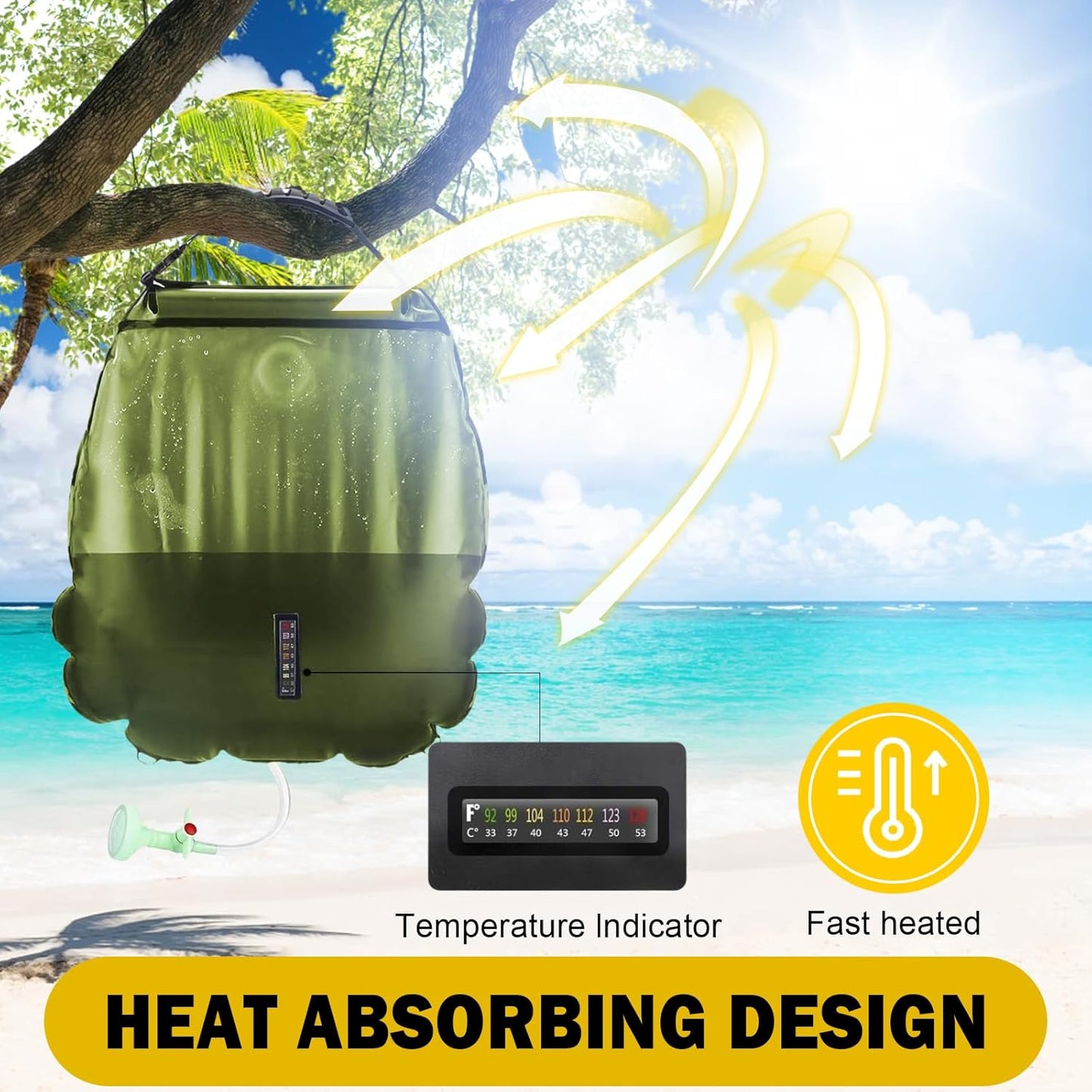 Solar camping Shower Bag 20L
