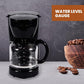 Coffee Maker, 1.5L Removable Filter Coffee Machine, | High Temperature Glass Carafe
