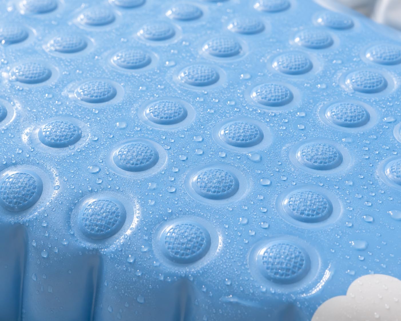 Inflatable Baby Bathtub, Blue & White, Non-Toxic PVC