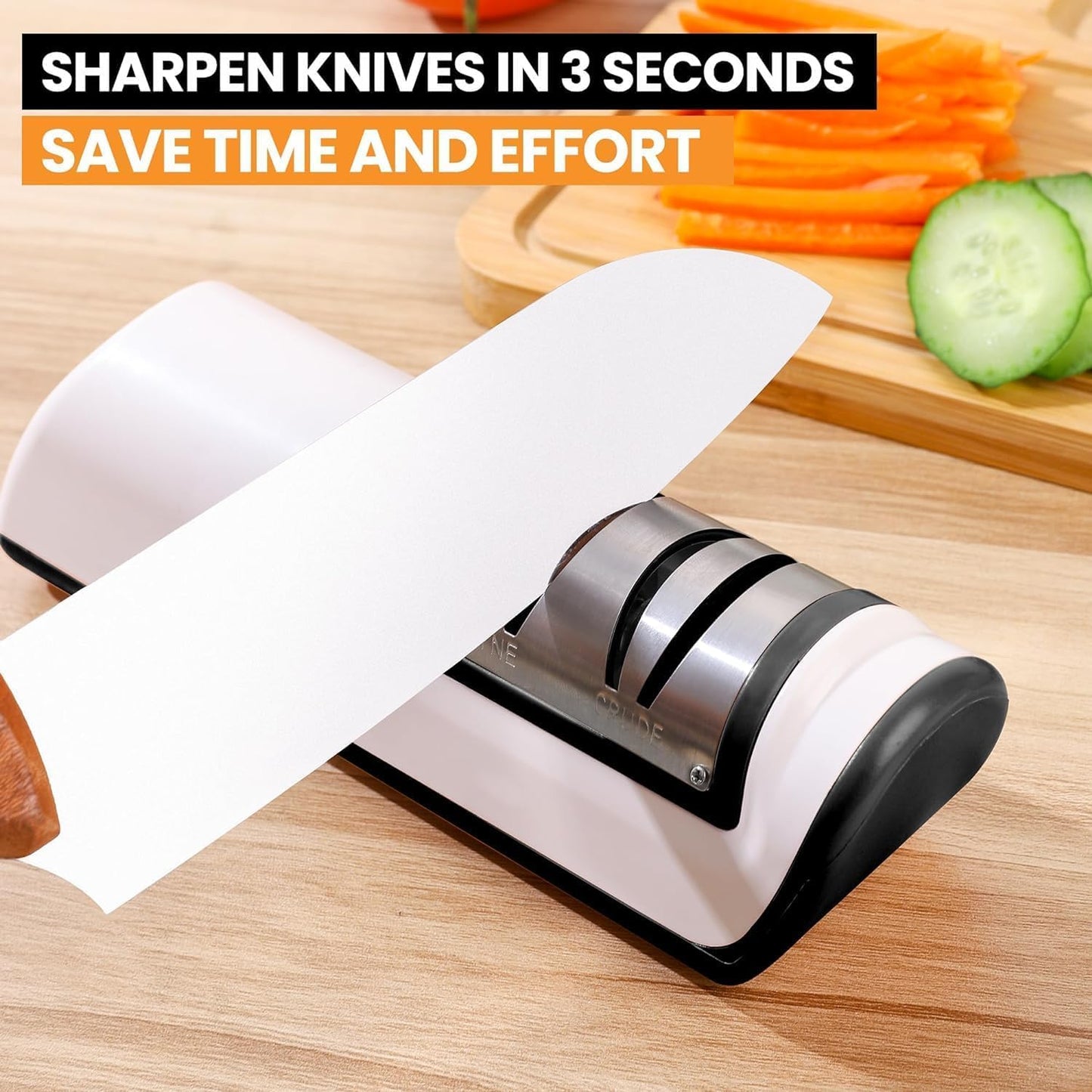 Electric Knife Sharpener, Knife Sharpener Professional 2-Stage Black