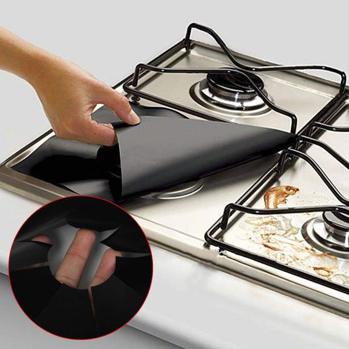 4pcs Stove Burner Covers, Gas Covers
