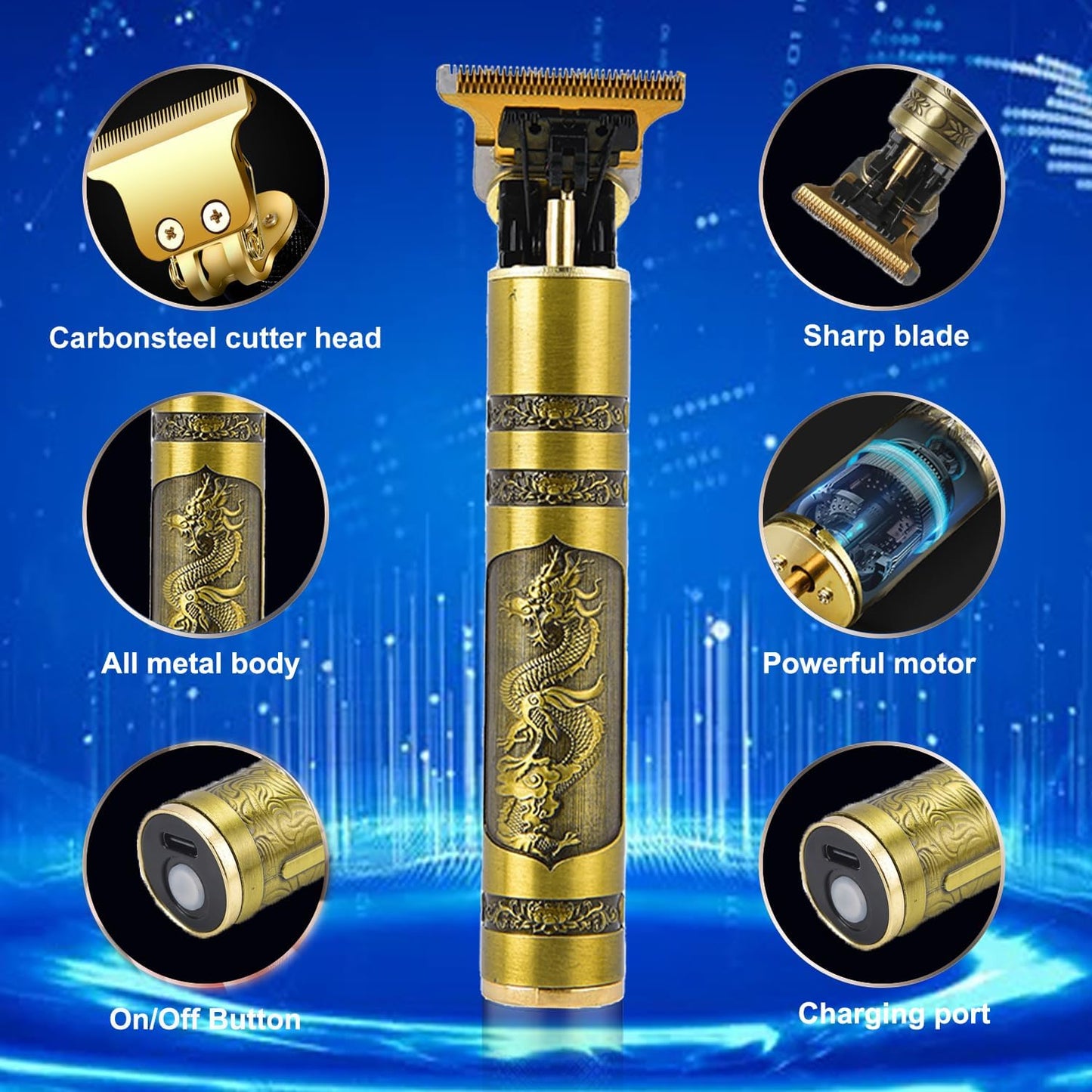Professional Hair Cutter For Men and Rechargeable  Shaver , Hair Trimmer Machine black color