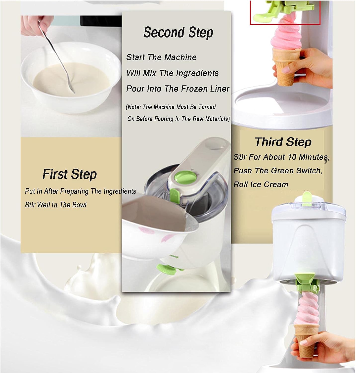 Fruit Soft Serve Ice Cream Machine - Fully Automatic Mini