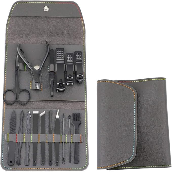 Manicure Set Nail clipper set 16pcs  portable (Stainless Steel)