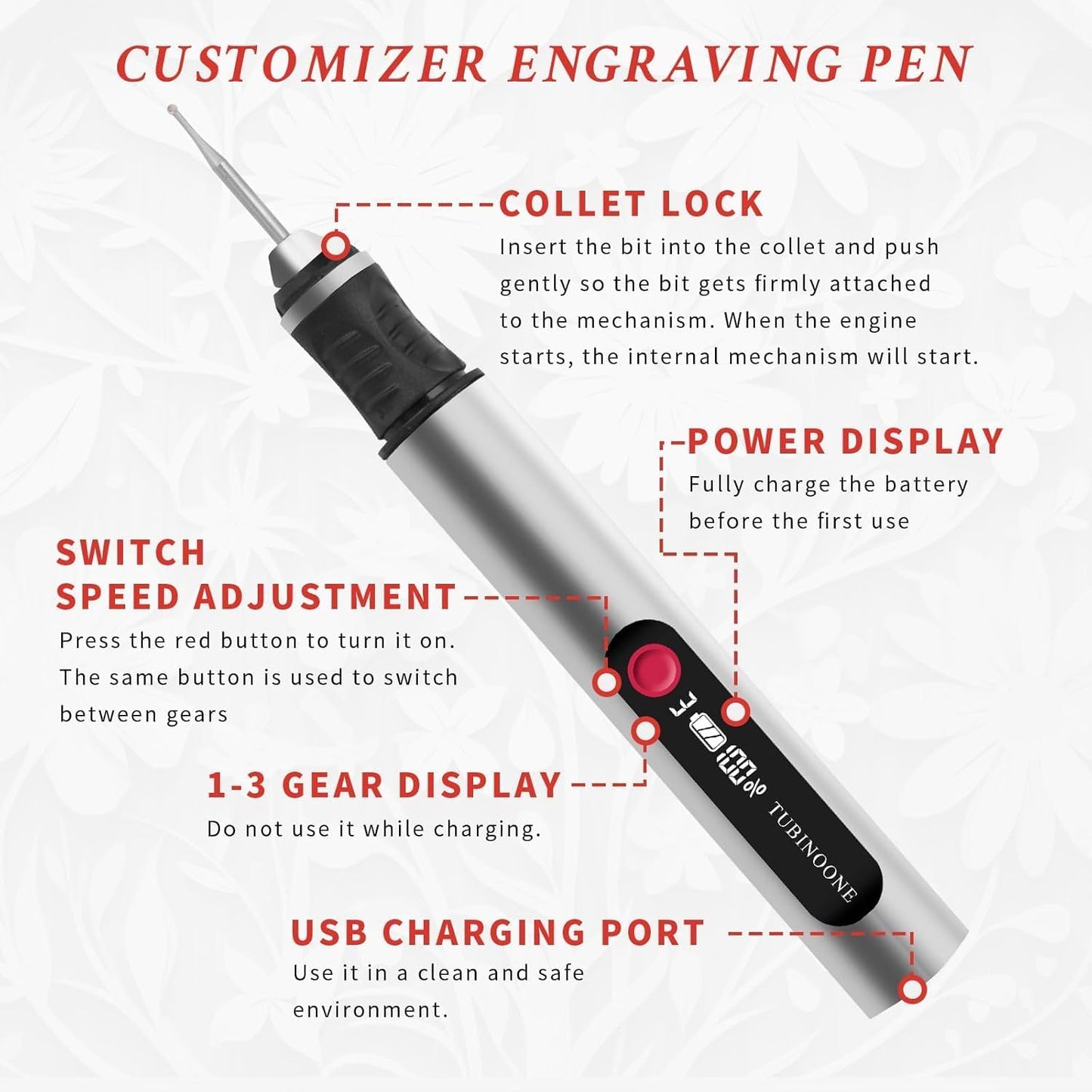 Rechargeable Engraving Pen, Ultimate Cordless portable