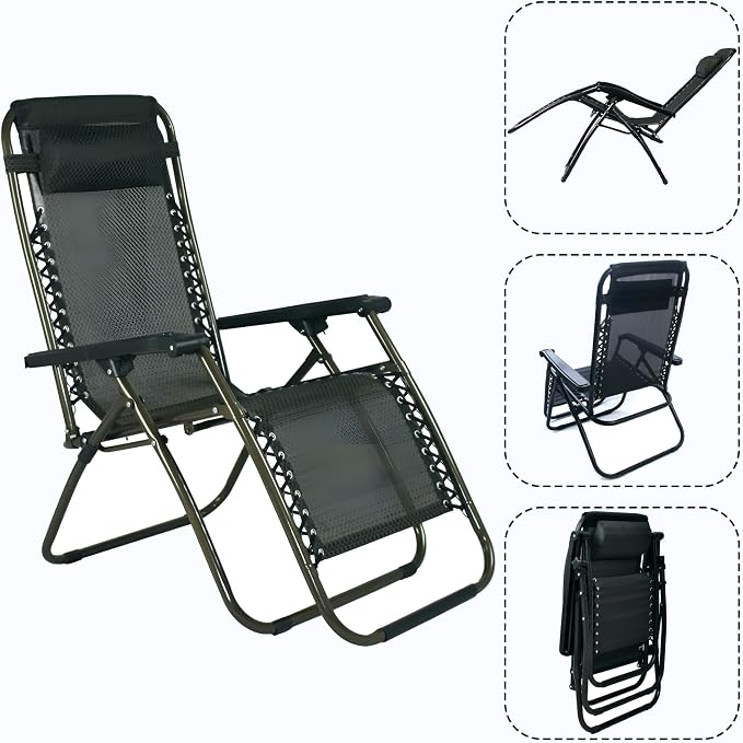 Reclining Foldable Lounge Chair Zero Gravity