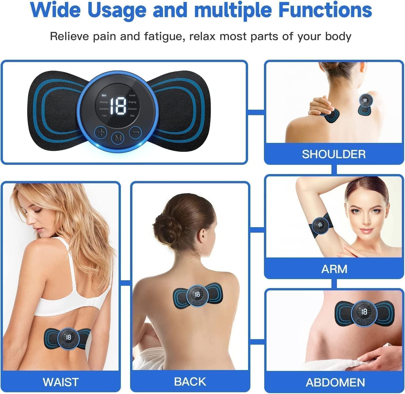 2 Sets Mini Massager , Portable Electric Body