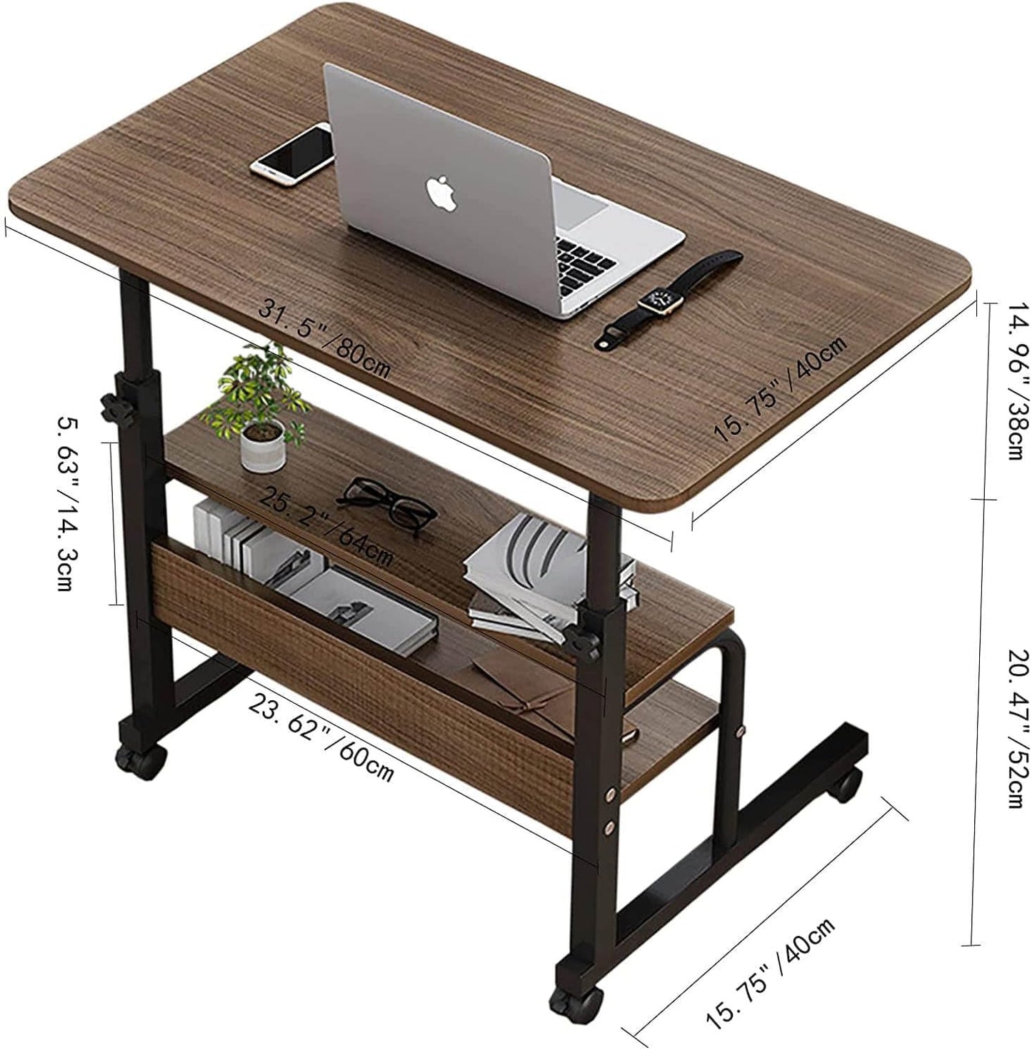 Portable adjustable computer desk