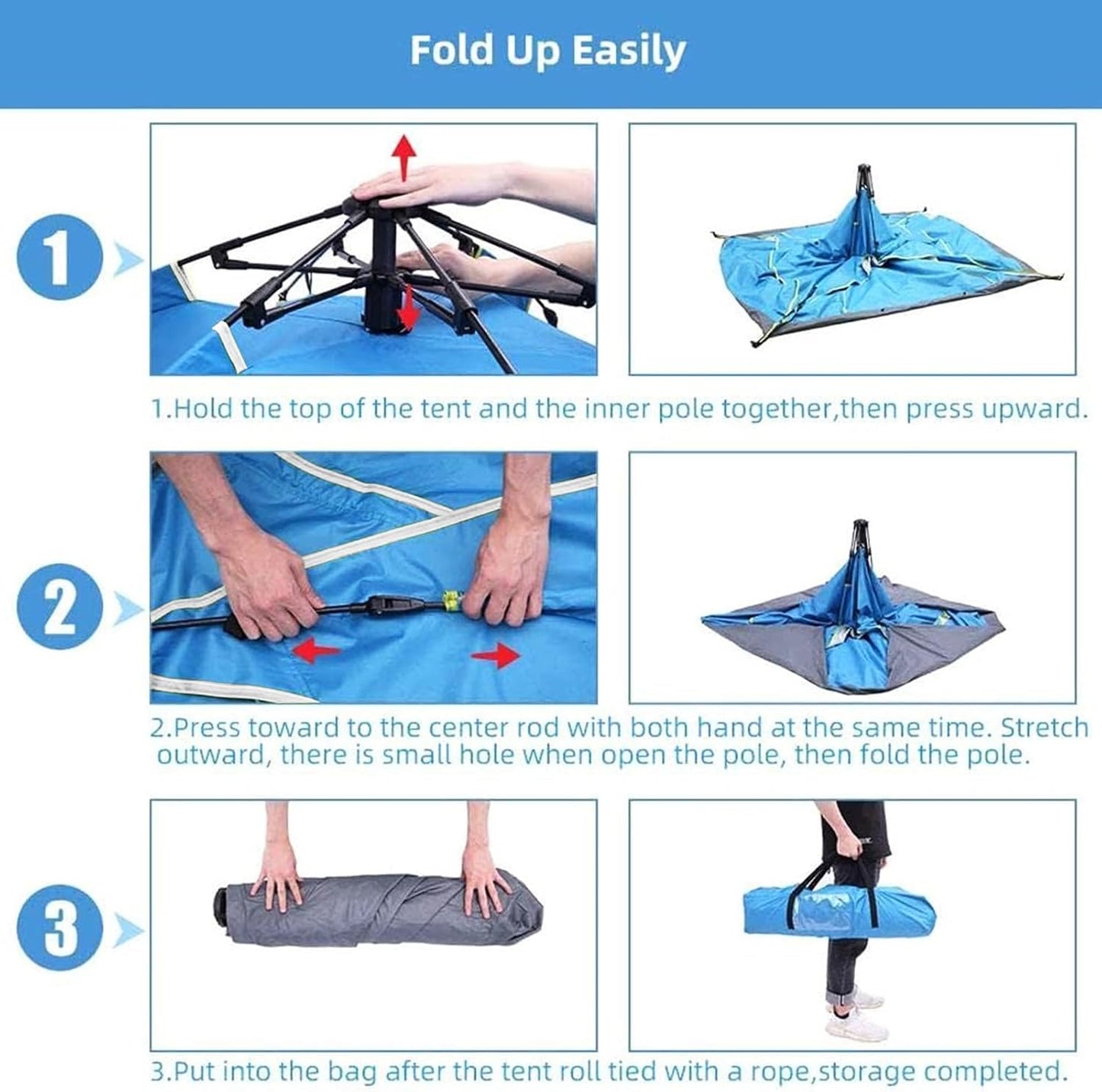 Lightweight Camping Tent 4-6 Person color varies, Great for Outdoor Camping Hiking