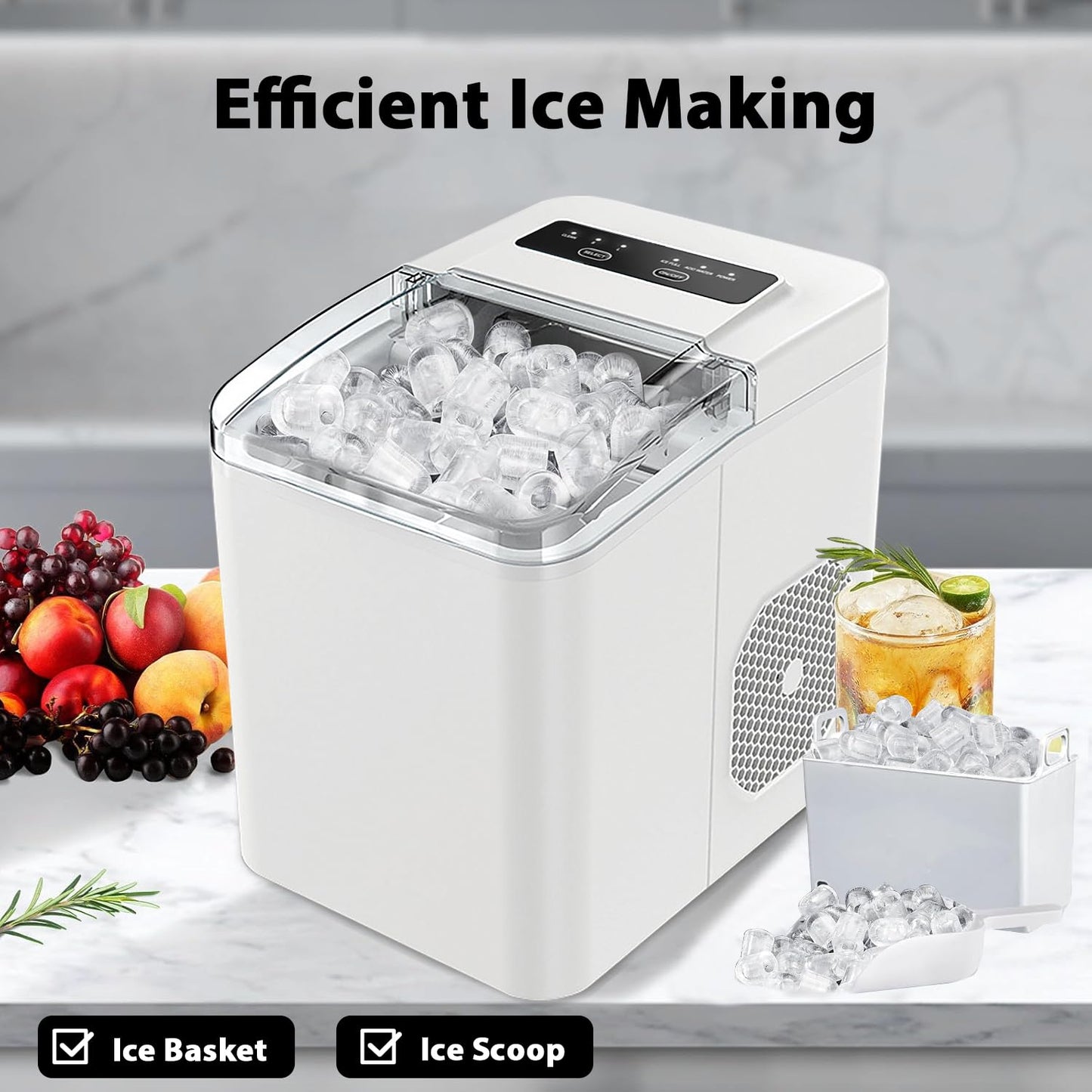Automatic Fast ice making machine (8mins)  Portable and compact