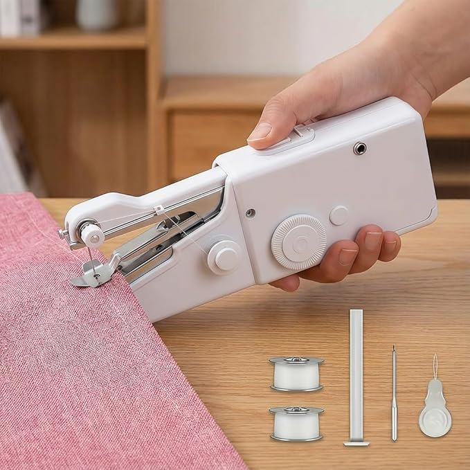 Handheld Sewing Machine, for Quick Repairs & DIY, Sew Clothes, Fabrics, Curtains