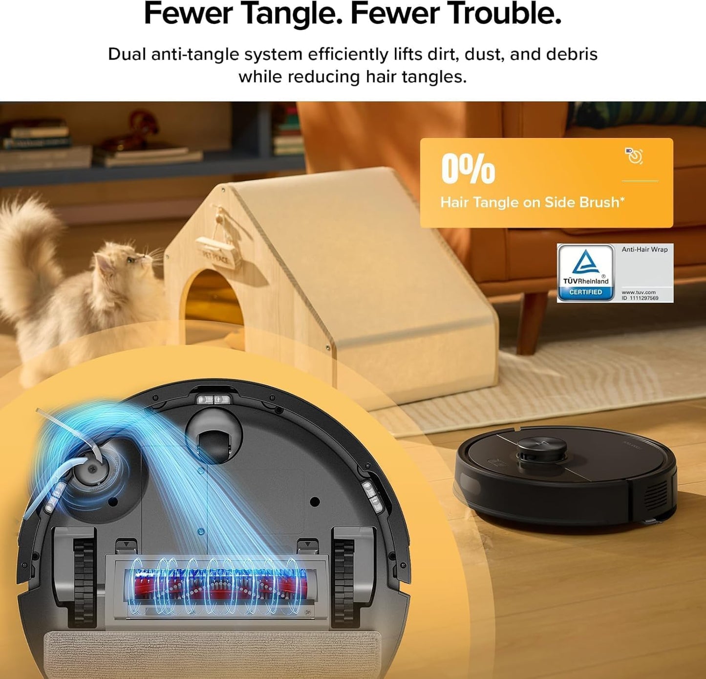 roborock Q7 TF+(Upgraded from Q5 Pro+) Robot Vacuum and Mop, 7 Weeks Self-Emptying