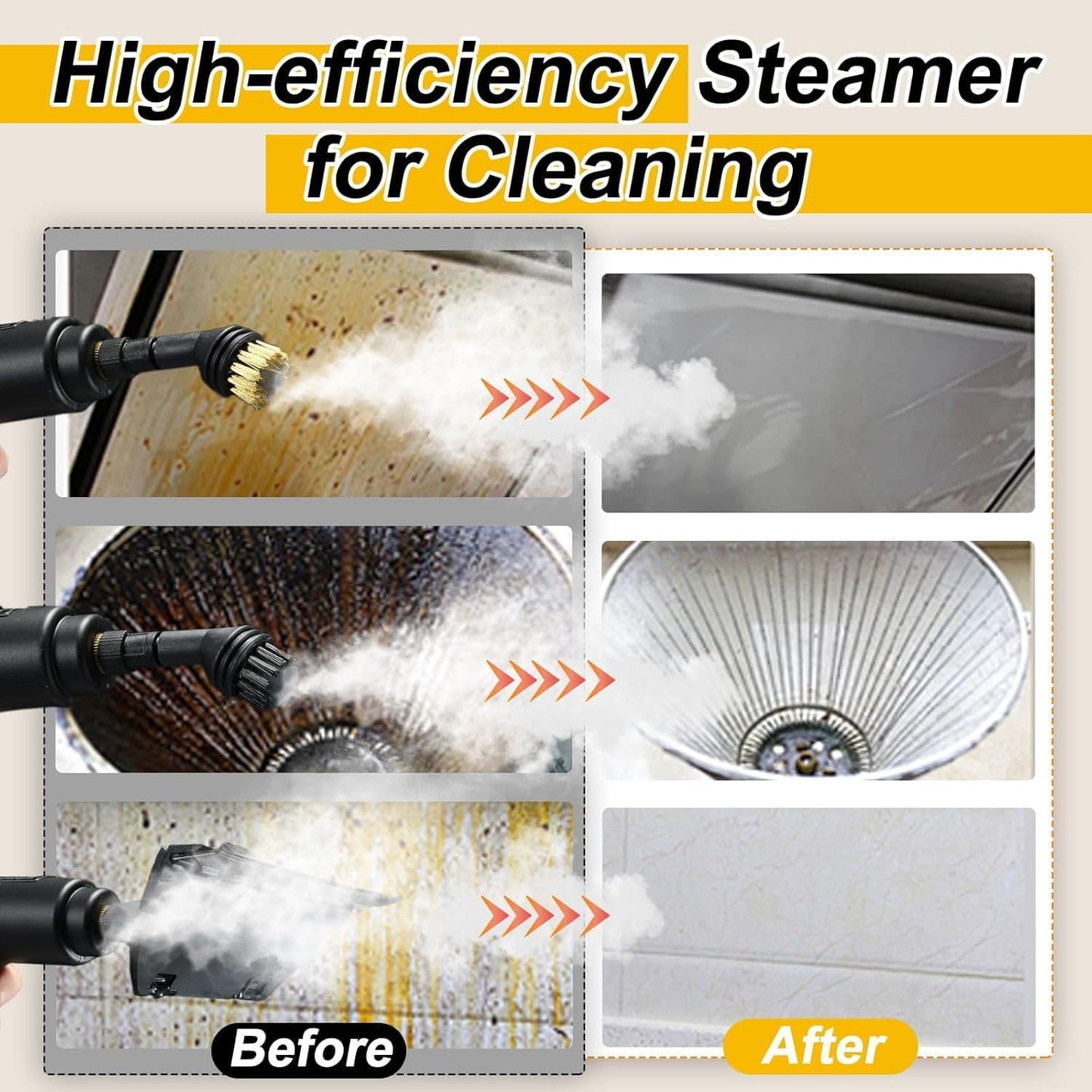 Portable High Temperature and Pressure Steam Cleaners + Free lighter