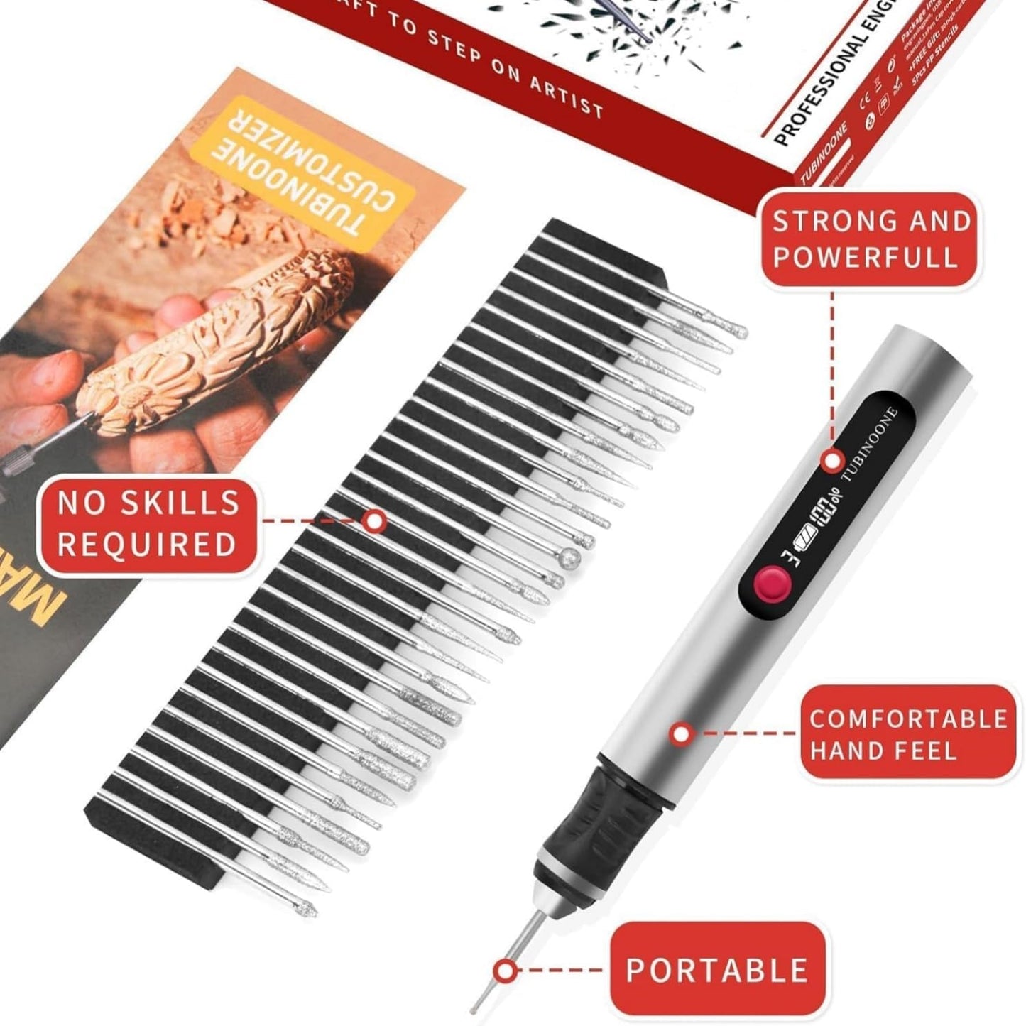 Rechargeable Engraving Pen, Ultimate Cordless portable