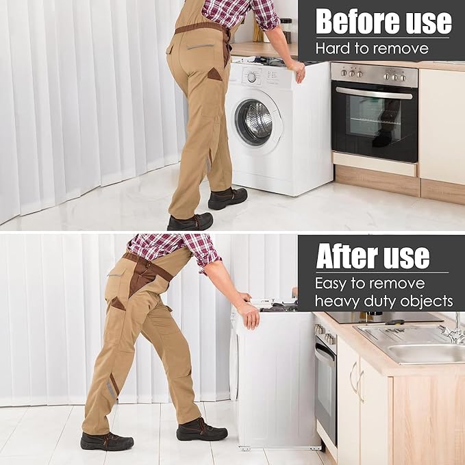 2PCS Heavy-Duty Adjustable Appliance Roller Stand (Supports 200KG+)