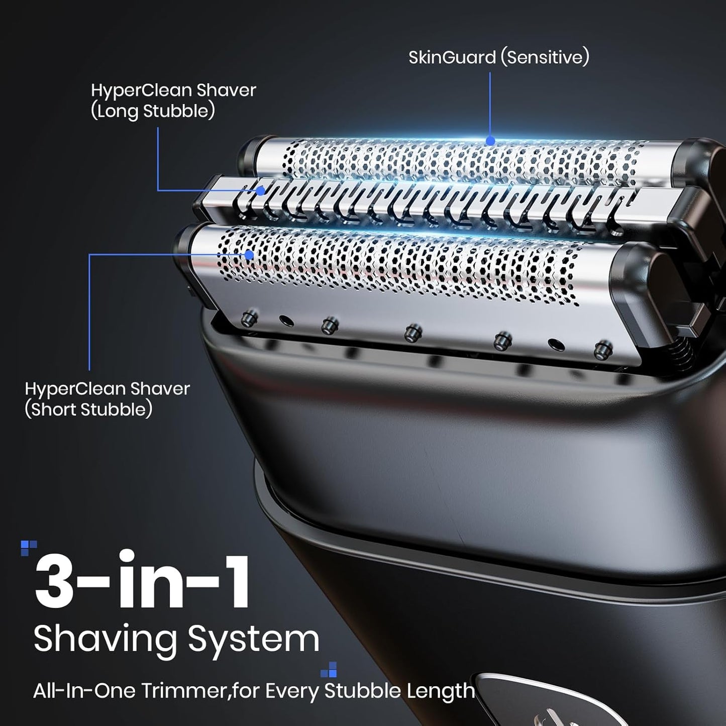 Upgraded 3D Electric Razor for Men