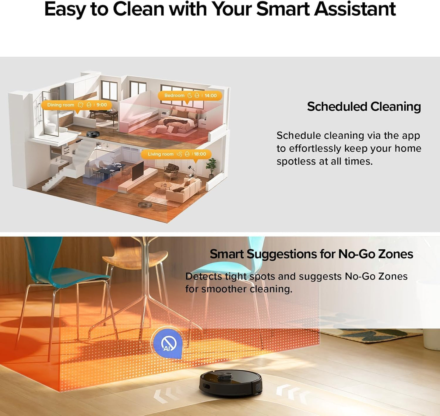 roborock Q7 TF+(Upgraded from Q5 Pro+) Robot Vacuum and Mop, 7 Weeks Self-Emptying