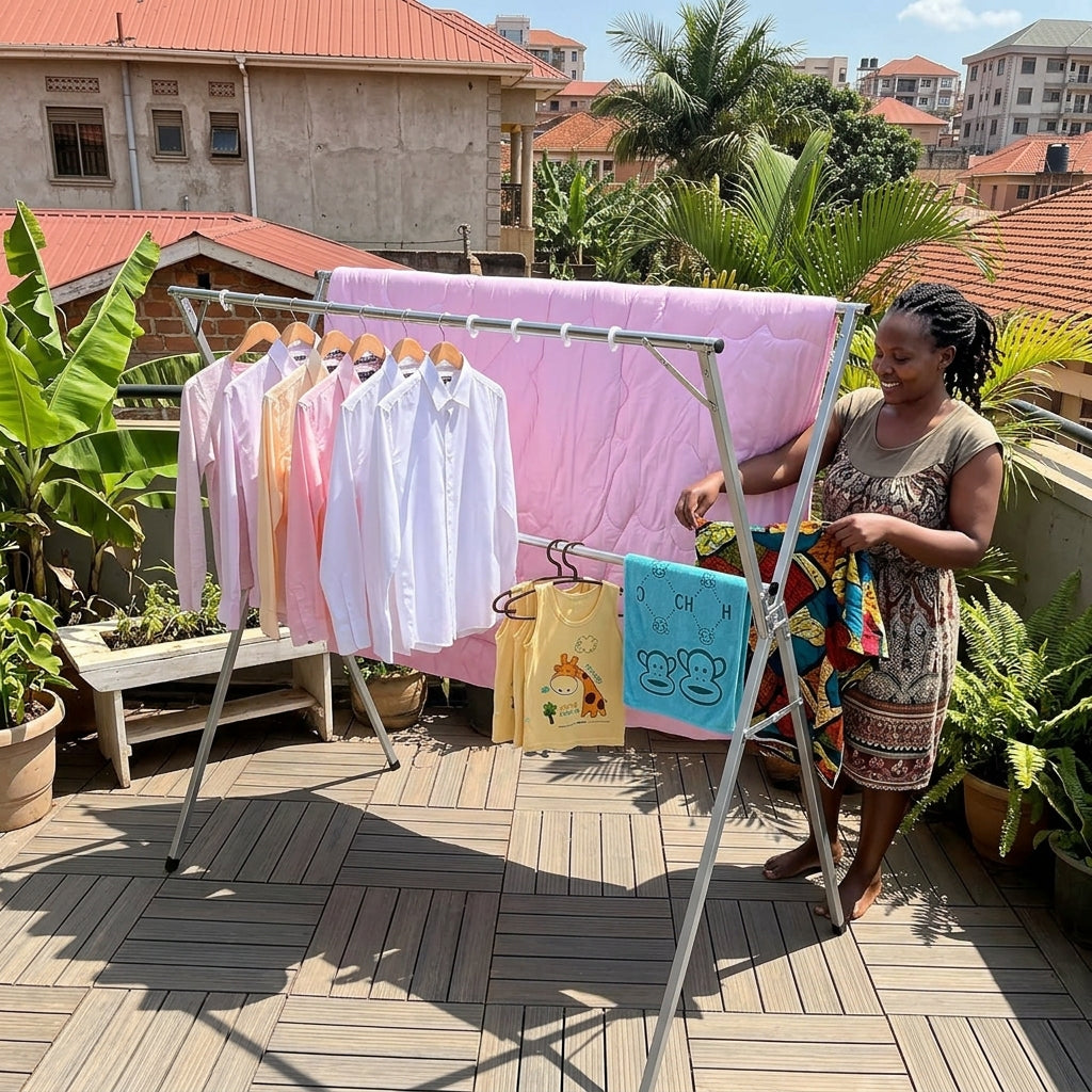 High end foldable Clothes Drying Rack 78 inches Heavy Duty  stainless steel