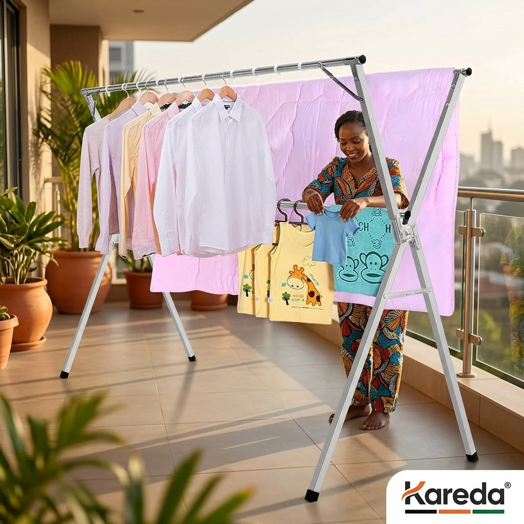 High end foldable Clothes Drying Rack 78 inches Heavy Duty  stainless steel
