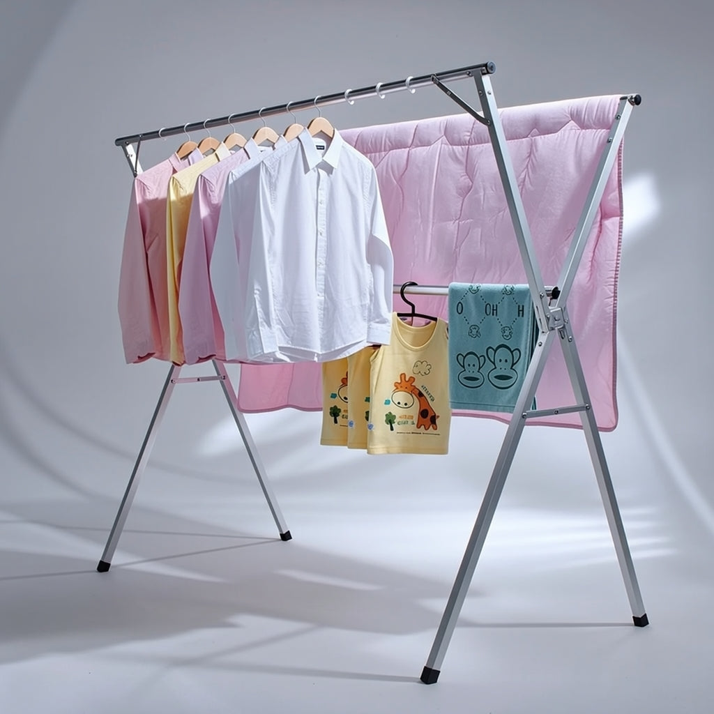High end foldable Clothes Drying Rack 78 inches Heavy Duty  stainless steel