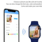 Macroon 8 strap silicone smartwatch with slim curved edges , makes and receives calls