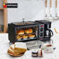 Hoffmans Home Breakfast machine maker coffee , oven , grill  multifunctional 3-In-1 Family Size Electric Breakfast Station