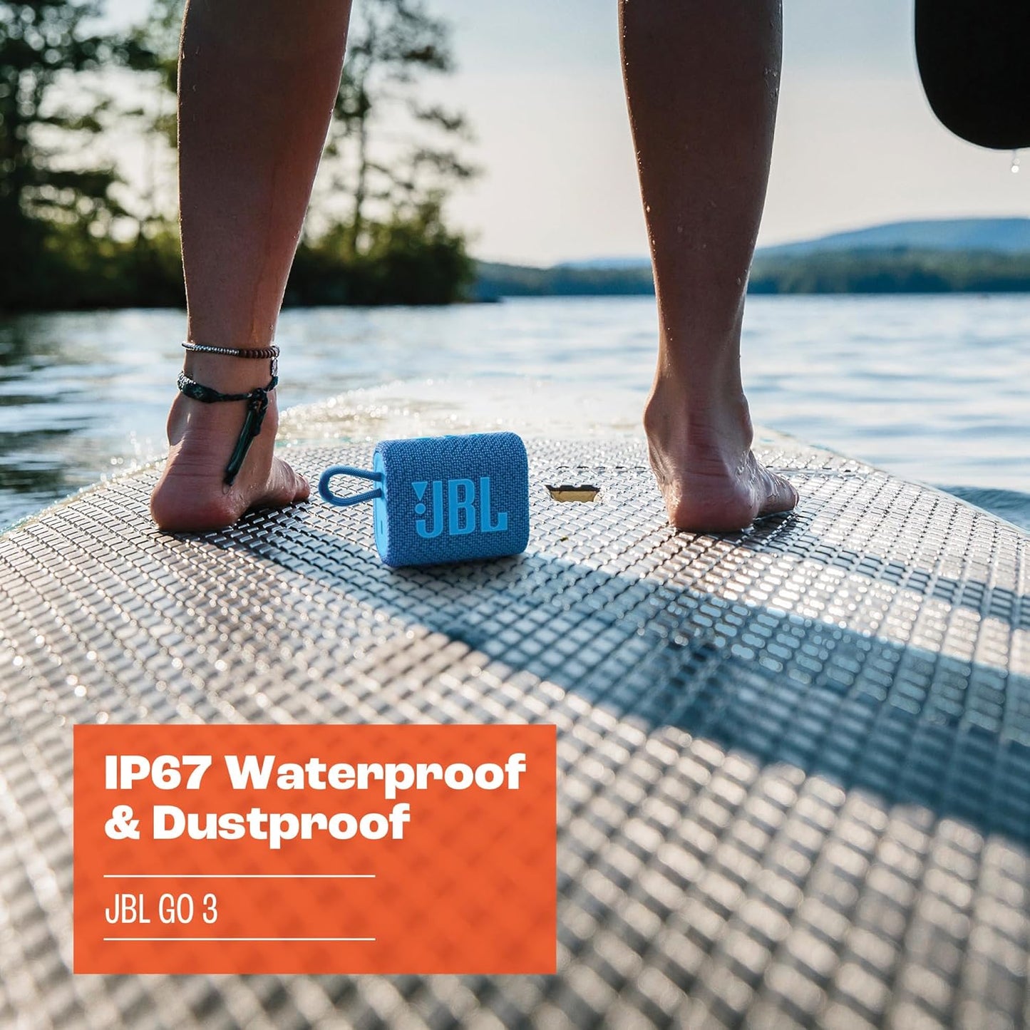 JBL Go 3 (Original) - Portable Mini Bluetooth Speaker, big audio and punchy bass, IP67 waterproof and dustproof, 5 hours of playtime
