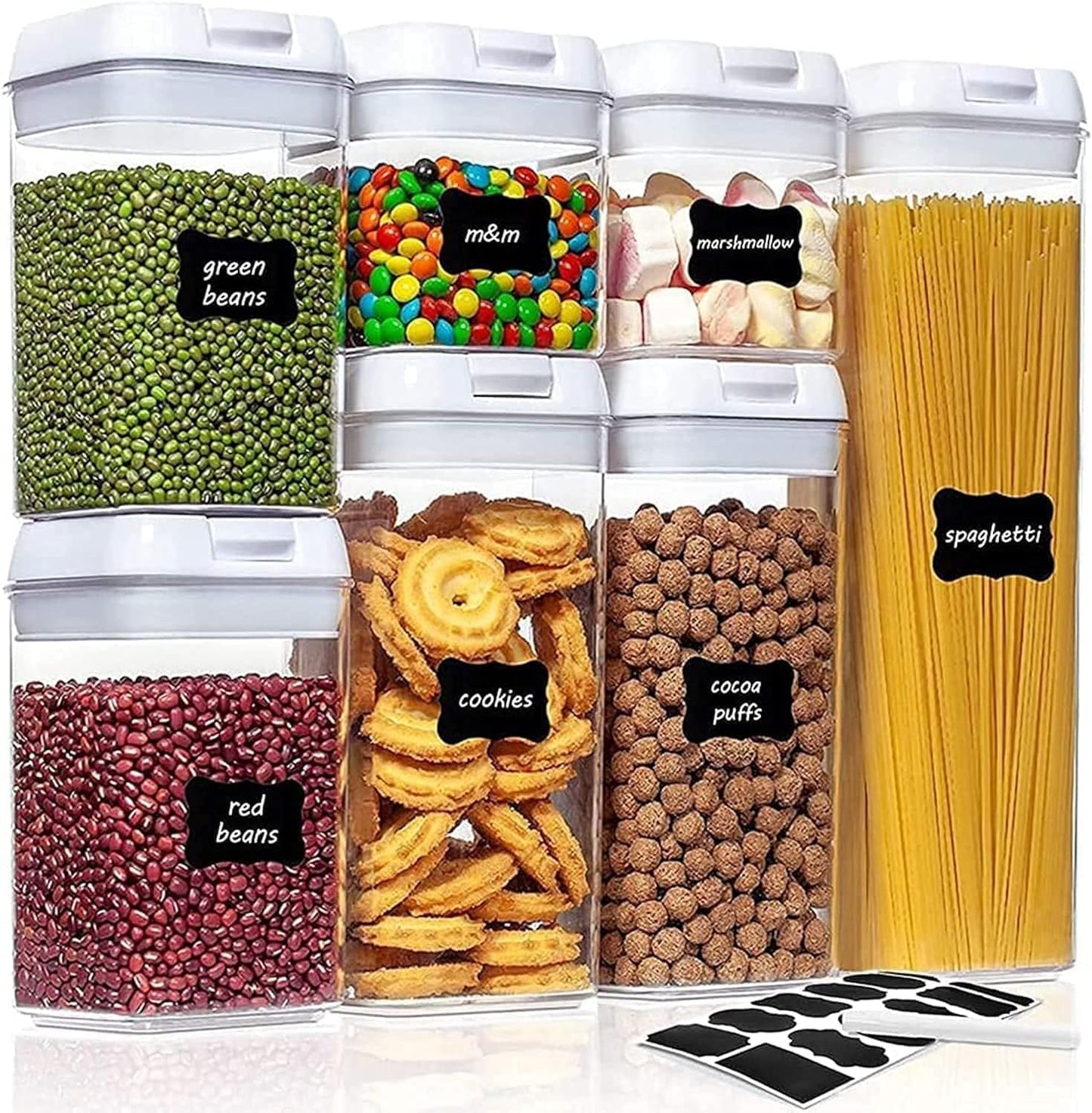 Airtight 7 pcs Food Storage Containers unbreakable