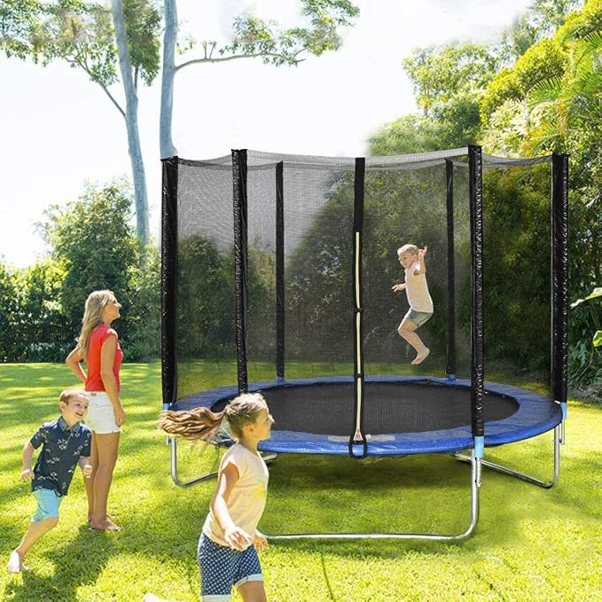 8Ft Wave Springsafe Trampoline & Enclosure