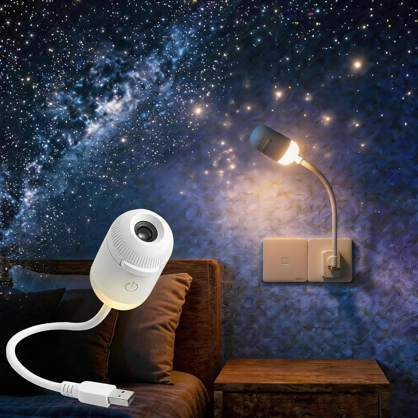 Hd Smart Dynamic 5D Holographic Night Light Projector