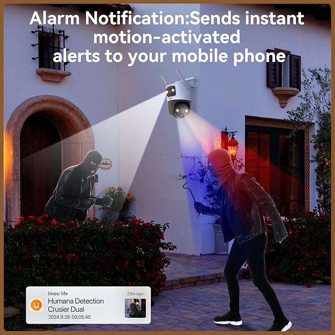 Electric 5K Outdoor Wireless Camera security , waterproof  (Wifi compability) with two way audio speaker