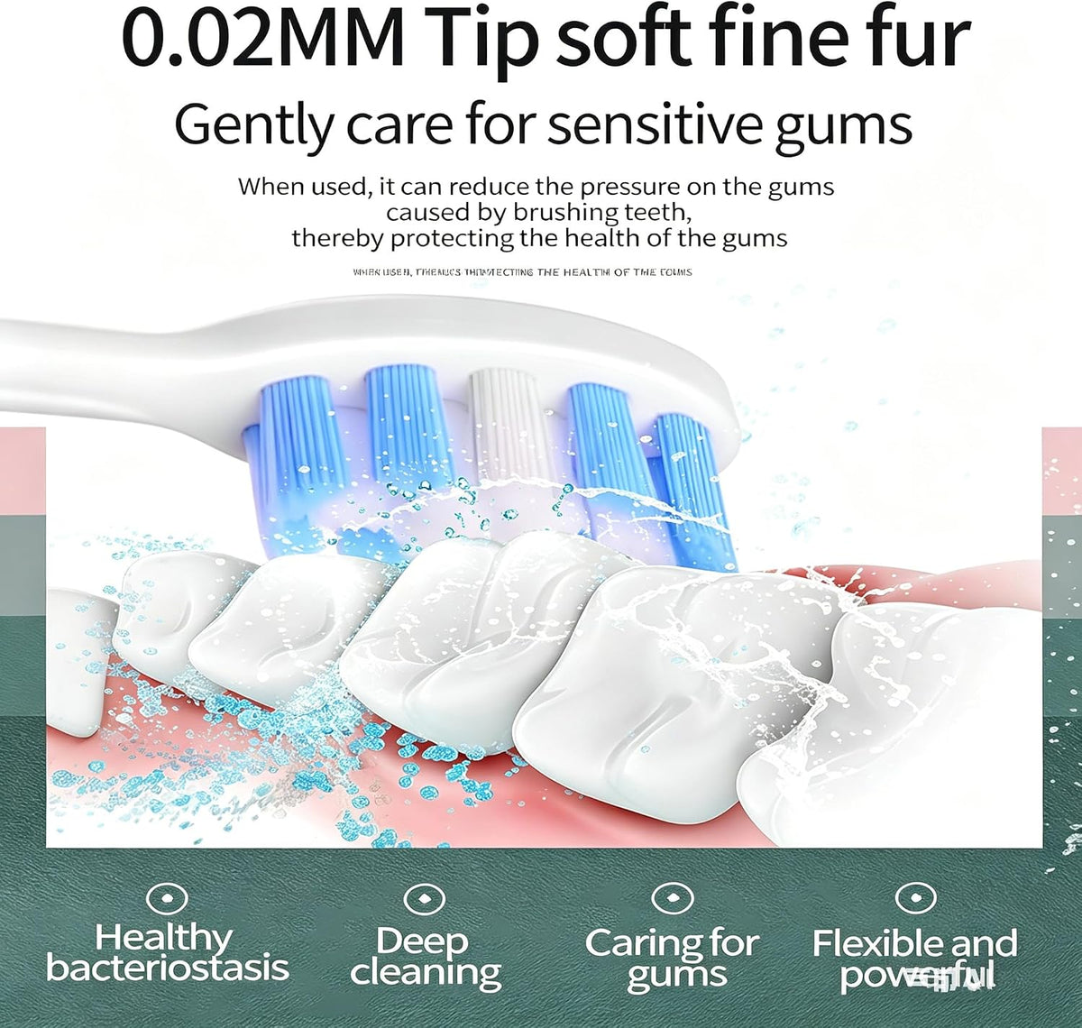 Electric Toothbrush for Adults /kids 6 Modes, 4 Brush Heads
