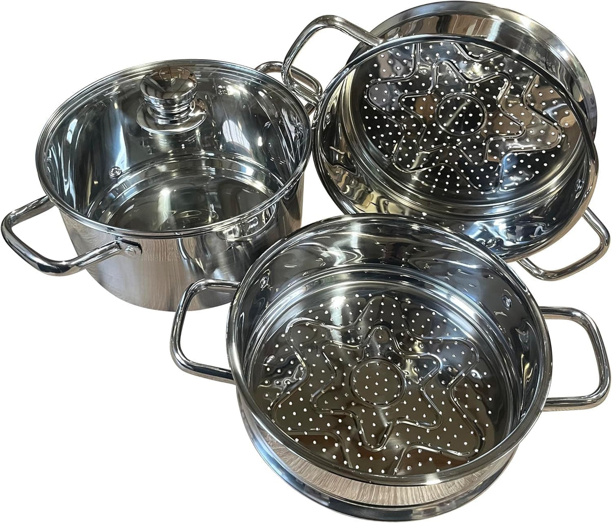 Stainless vegetable , food steamer  4 Tier Steamer
