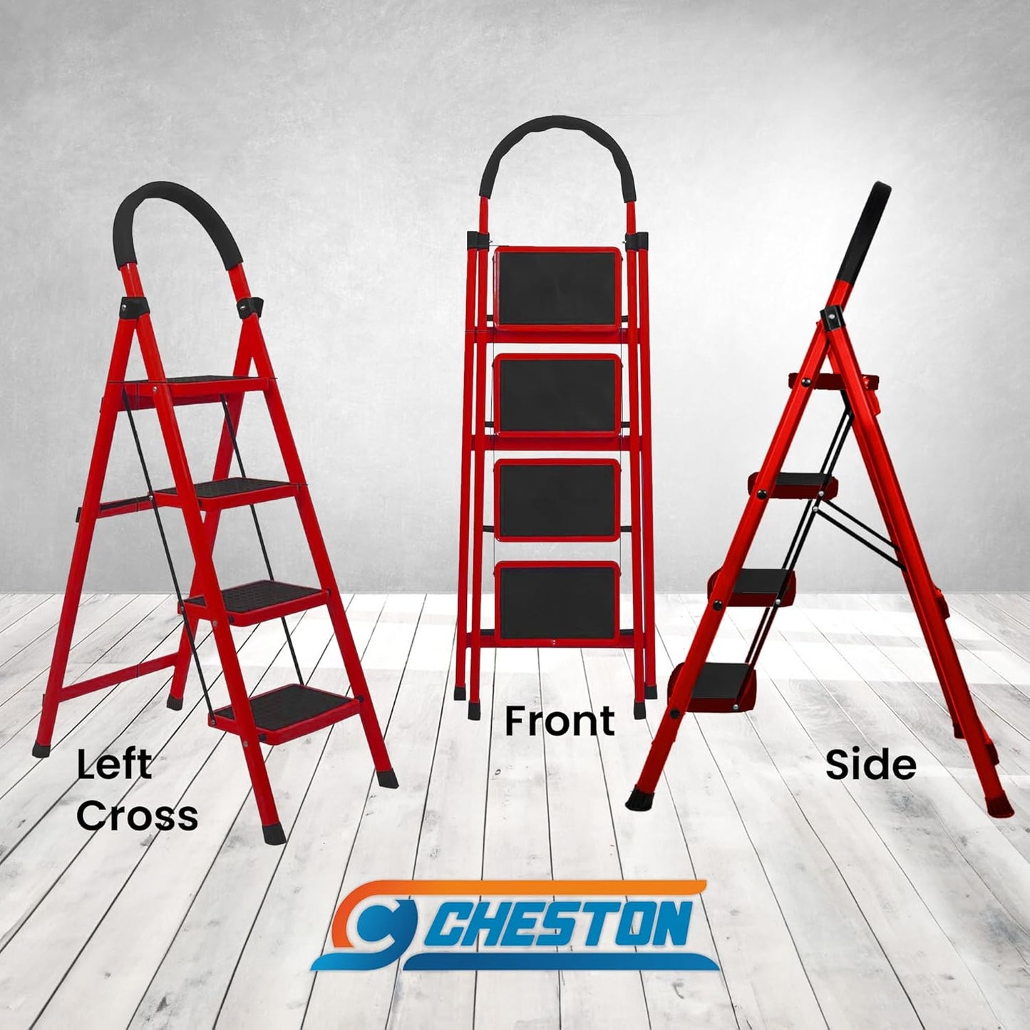 🪜 4-Step Foldable Stool Ladder – Safe, Strong &amp; Space-Saving