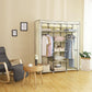 3 Folding Wardrobe, Fabric Closet, comes with jointed metal rods color vary