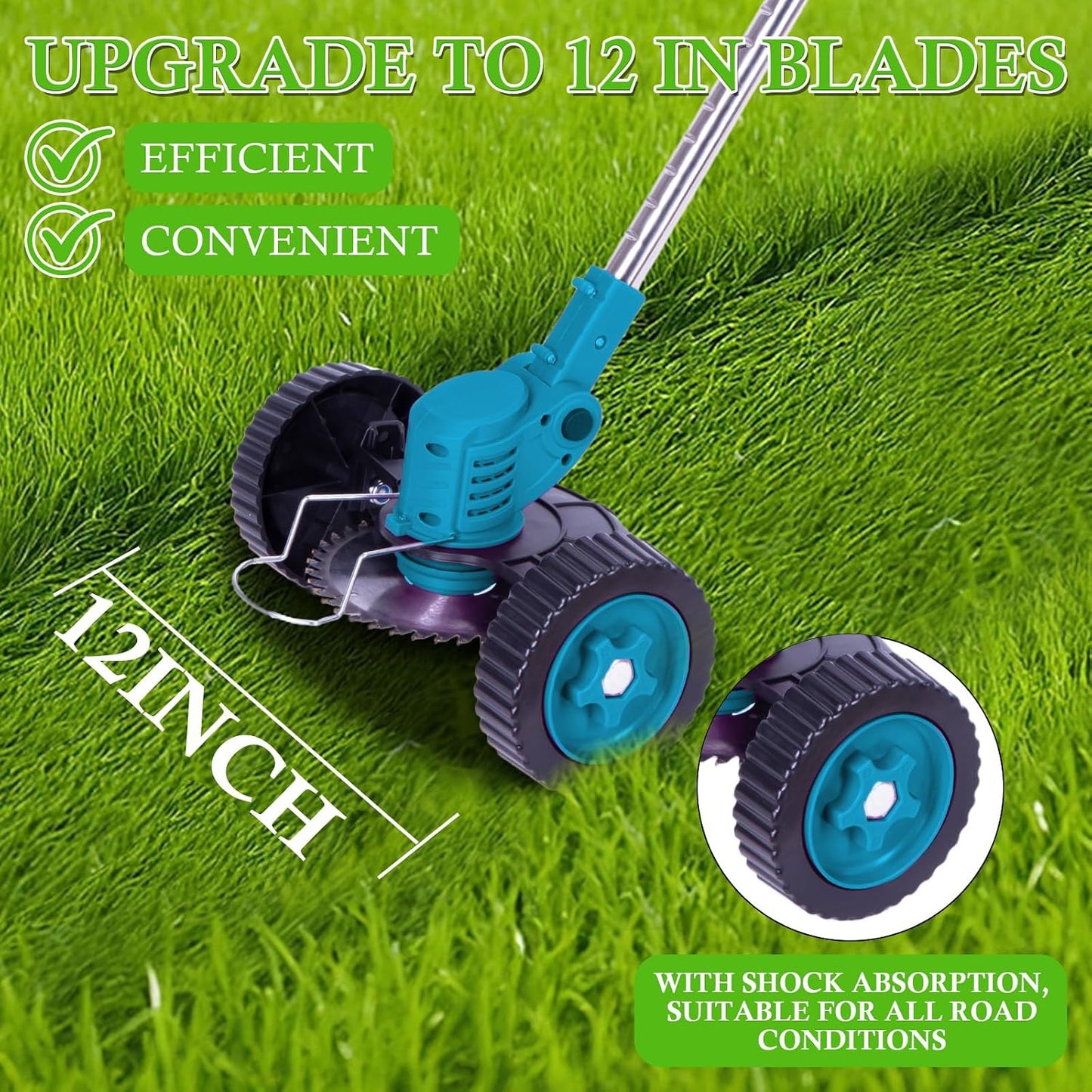 Cordless Adjustable Weed Eaters 3 in 1 Electric String Trimmer Lawn
