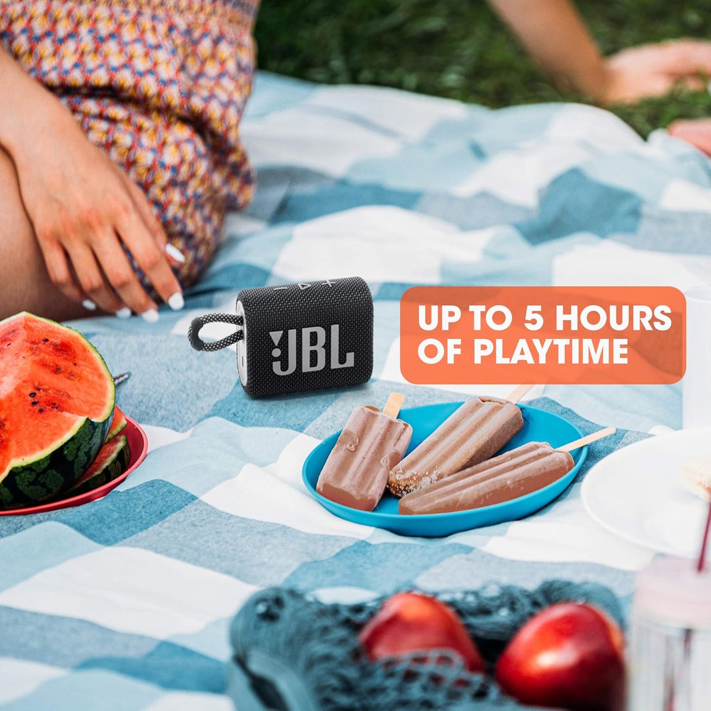 JBL Go 3 (Original) - Portable Mini Bluetooth Speaker, big audio and punchy bass, IP67 waterproof and dustproof, 5 hours of playtime