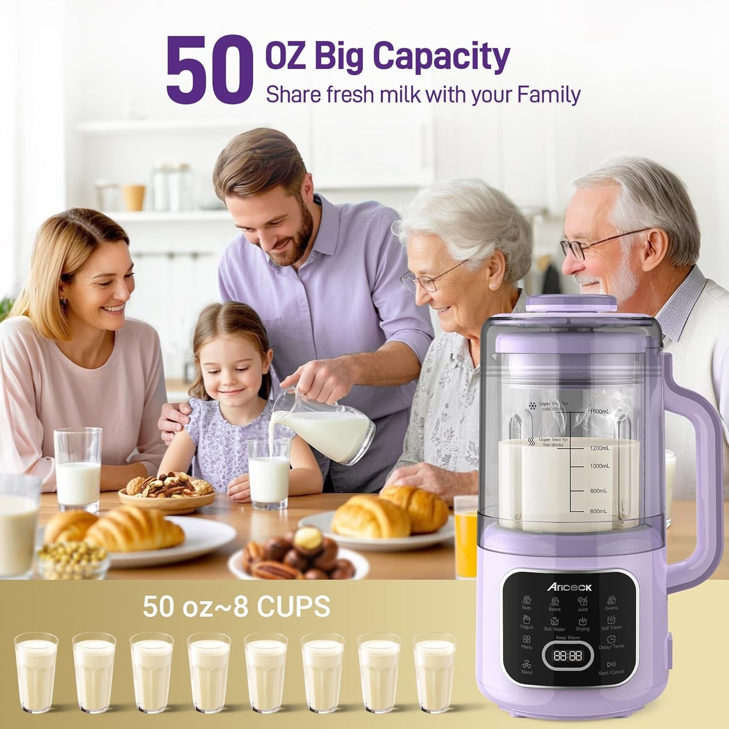 Milk Maker SK-03068 – Automatic Soy & Nut Milk Machine
