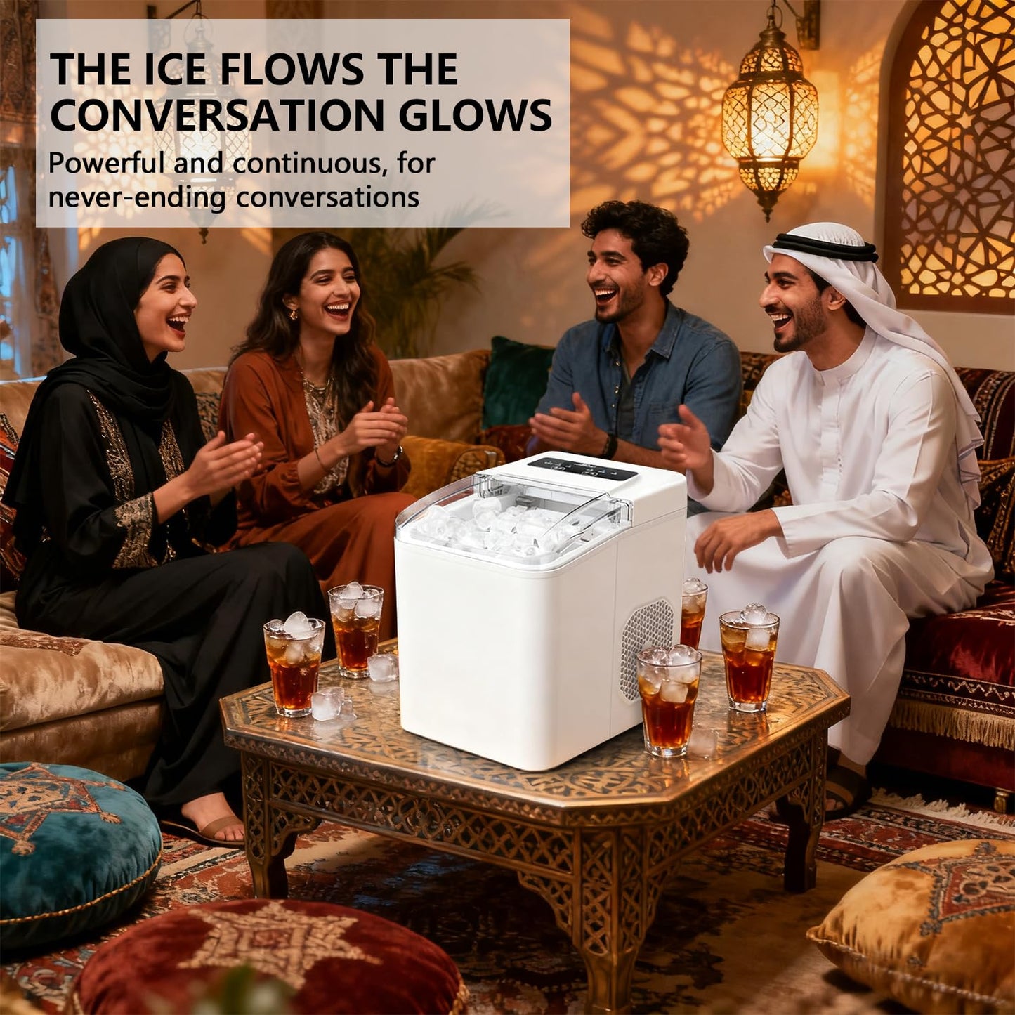 Automatic Fast ice making machine (8mins)  Portable and compact